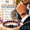Aquarius Zodiac Bracelet β Kumbh Rashi Amethyst & Lapis Lazuli Crystal Bracelet
