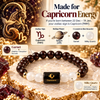 Capricorn Zodiac Bracelet β Makar Rashi AAA Garnet & Milky Quartz Crystal Bracelet