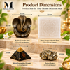 Combo -Ultimate Protection & Prosperity Combo β Pyrite GaneshaShree Yantra Selenite PlateBlack Tourmaline PyramidPyrite Cluster