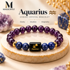 Aquarius Zodiac Crystal Bracelet