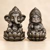 Pyrite Laxmi Ganesha Idol Set β Natural Pyrite Statue for Wealth & Prosperity