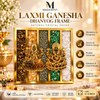 Laxmi Ganesh Dhan Yog Crystal Frame – Wealth, Prosperity & Success Crystal Frame