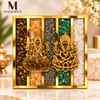 Laxmi Ganesh Dhan Yog Crystal Frame – Wealth, Prosperity & Success Crystal Frame