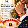 Virgo Zodiac Bracelet – Kanya Rashi Carnelian & Milky Quartz Crystal Bracelet