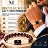 Capricorn Zodiac Bracelet – Makar Rashi AAA Garnet & Milky Quartz Crystal Bracelet