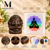 Combo- Pyrite Baby Ganesha with Selenite Charging Plate