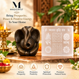 Combo- Pyrite Ganpati with Vyapar Vriddhi Yantra