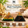 Combo -Attract Wealth & Shield Your Energy — Money Magnet & Black Tourmaline Pyramid Combo