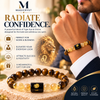 Leo Zodiac BraceletSimha Rashi Tiger Eye & Citrine Crystal Bracelet