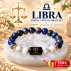 Libra Zodiac Bracelet – Tula Rashi Lapis Lazuli & Howlite Crystal Bracelet