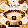 Leo Zodiac BraceletSimha Rashi Tiger Eye & Citrine Crystal Bracelet