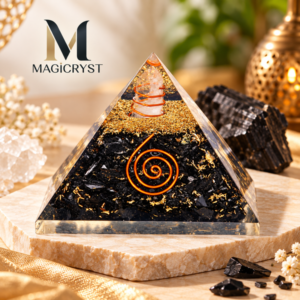 Black Tourmaline Pyramid – Protection, Grounding & Negative Energy Cleansing Crystal
