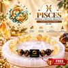 Pisces Zodiac Bracelet – Meen Rashi Citrine & Tiger Eye Crystal Bracelet