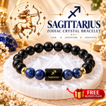 Libra Zodiac Bracelet – Tula Rashi Lapis Lazuli & Howlite Crystal Bracelet