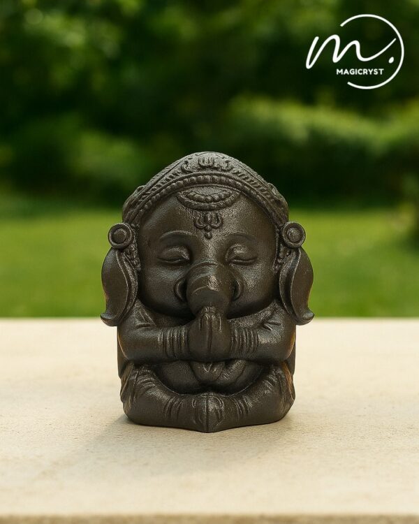 Pyrite Baby Ganesha - Blessings of Wisdom, Wealth, and Wellness into your life