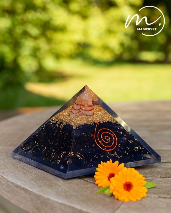 Black Tourmaline Pyramid – Protection, Balance & Positive Energy