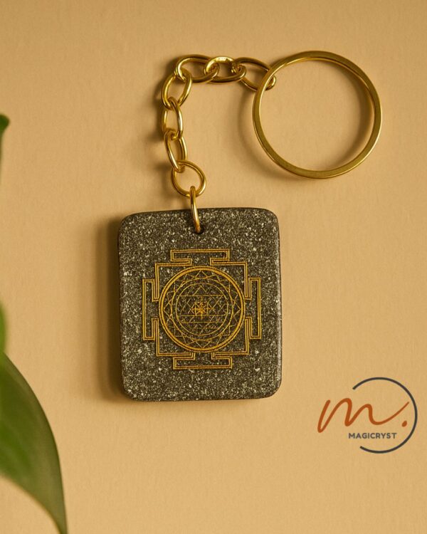 Natural Pyrite Keychain