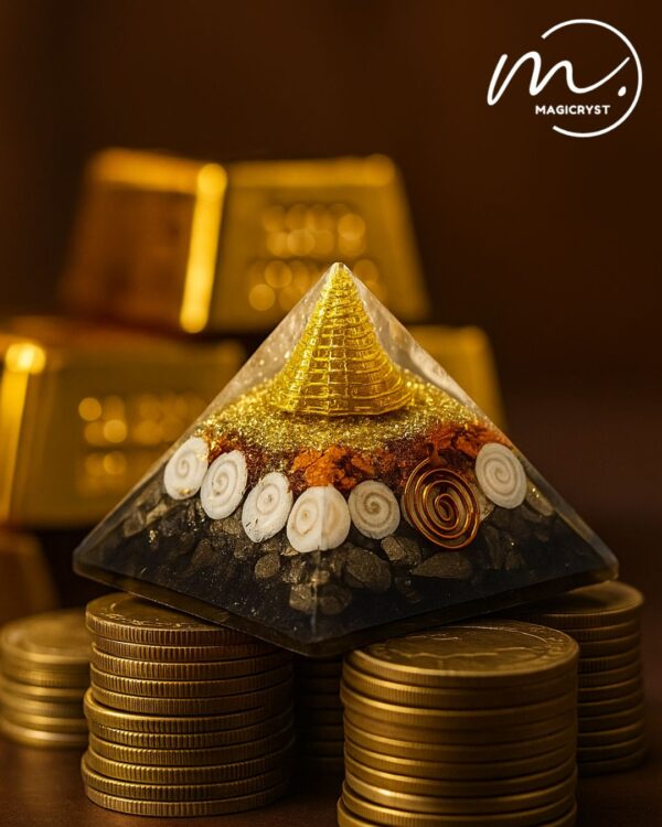 Pyrite Lakshmi Yantra Pyramid