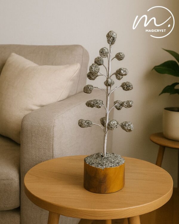 Pyrite Raw Crystal Money Magnet Tree