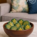 Green Jade Shree Yantra - Set of 2 Coin