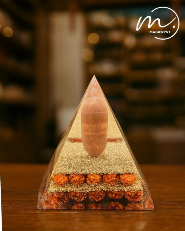Narmada Shiva Lingam Pyramid – Divine Energy, Sacred Geometry & Spiritual Harmony