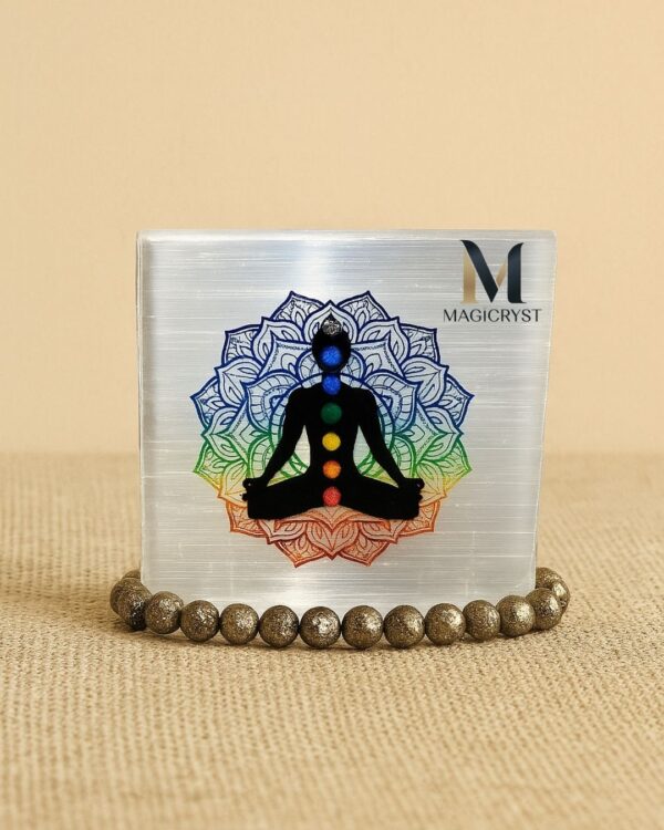 7 Chakra Selenite Charging Plate