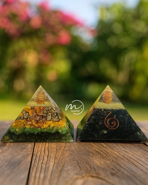 Attract Wealth & Shield Your Energy — Money Magnet & Black Tourmaline Pyramid Combo