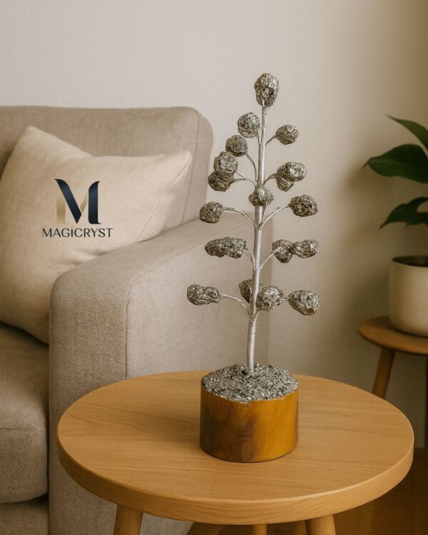 Pyrite Raw Crystal Money Magnet Tree