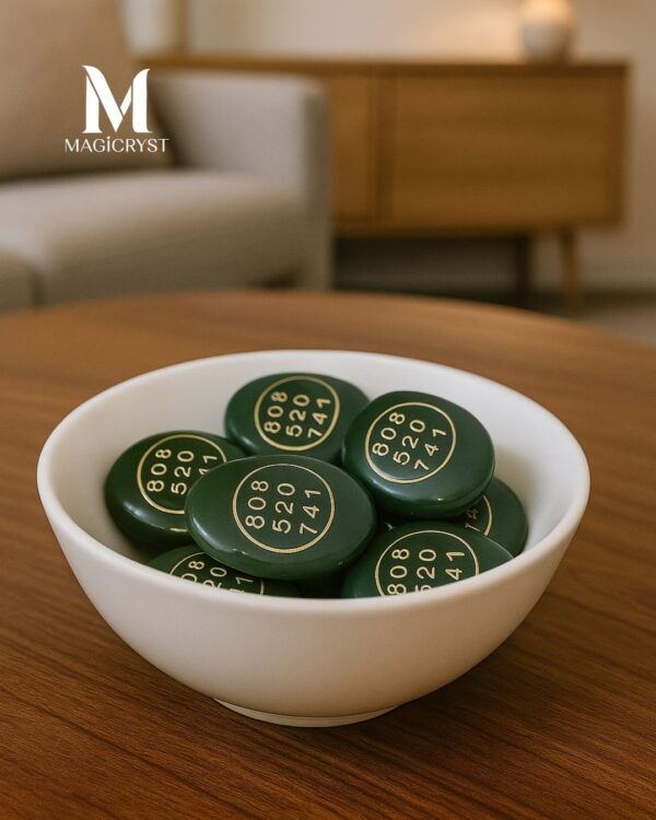 Jade Zibu Coin - Set of 2 Coin – Infused with Angelic Energy & Prosperity Codes