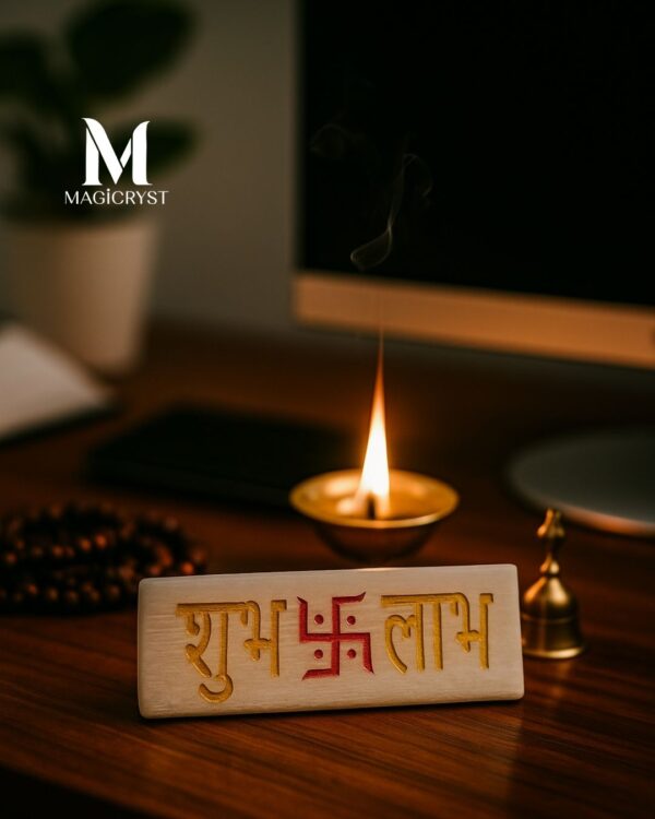 Selenite Shubh Labh – Divine Energy for Your Space