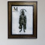 Hanuman Ji Pyrite Selenite 3D Frame – Divine Strength, Elegance, and Energy in One
