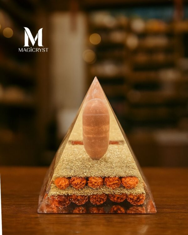 Narmada Shiva Lingam Pyramid – Divine Energy, Sacred Geometry & Spiritual Harmony