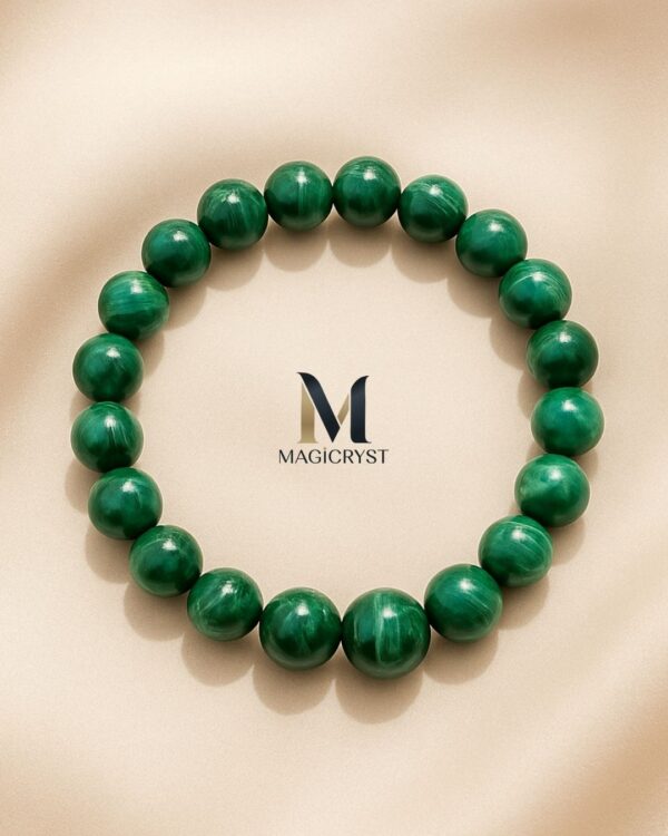 Natural Malachite Bracelet – Stone of Transformation, Protection & Healing