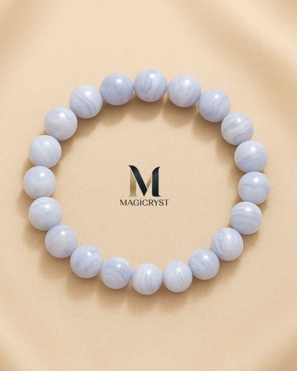 Blue Lace Bracelet – Calmness, Clarity & Inner Peace
