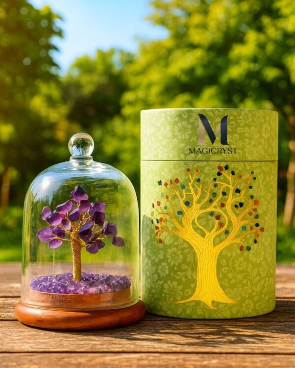 Amethyst Dome WISH Tree – Reduce Stress, Enhances Intuition, & Promotes Emotional Balance