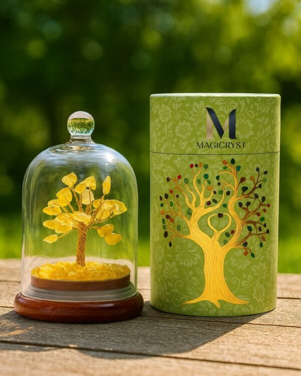 Citrine Dome WISH Tree - Invite Wealth, Prosperity & Happiness into Your Life