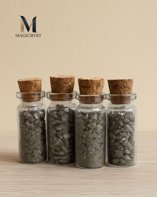 Raw Pyrite Chips Bottle - 1 Bottle